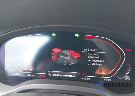 2022 BMW X3 xDrive30I из США, поврежденный, VIN 5UX53DP04N9J98450